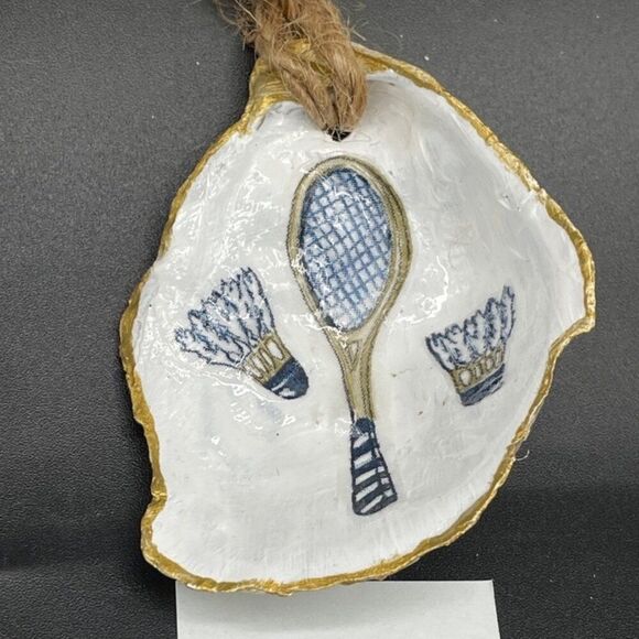 Handmade Other - Decoupage Oyster Shell Ornament Decoupage Trinket Dish BADMINTON